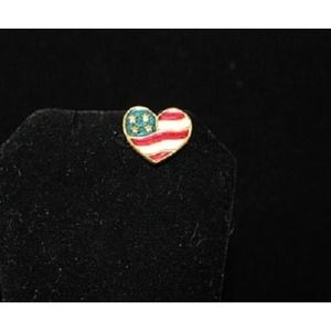Vintage USA Flag Tac Pin, American Flag Pin, Independence Day, July 4th